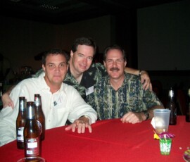 2004 RHHS/NWHS Reunion - (Hereafter reunion) Danny, Watson and Thomas Horton. Thomas was our keyboard player in the 1990's.